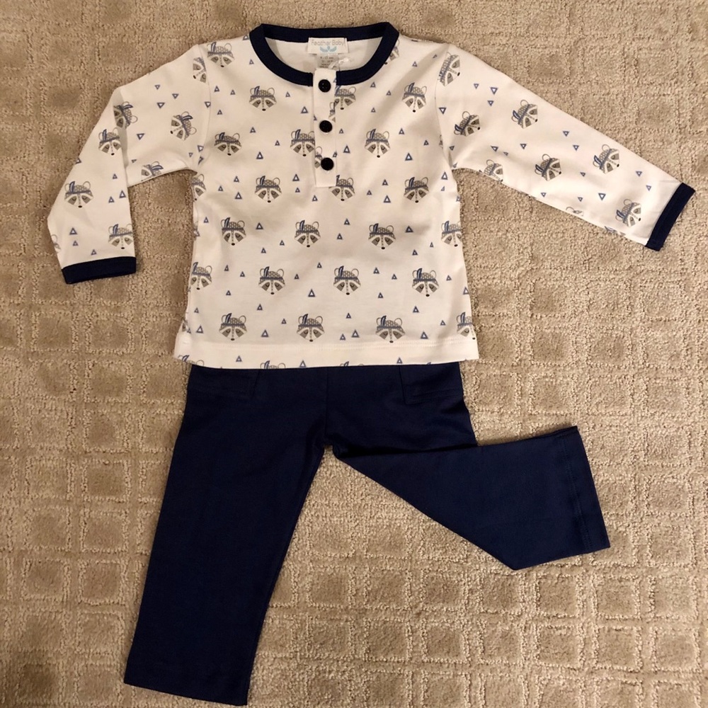 NWT Angel Dear 2 piece pajama set